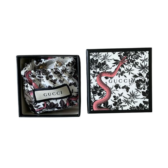 Authentic GUCCI Gold Double G Crystal Rhinestone Bracelet NEW - Picture 10 of 16